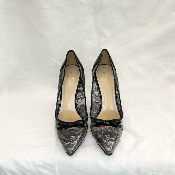 Kate Spade Pointed Toe Evening Pumps - Jeb Mid Heel - Picture 11 of 12